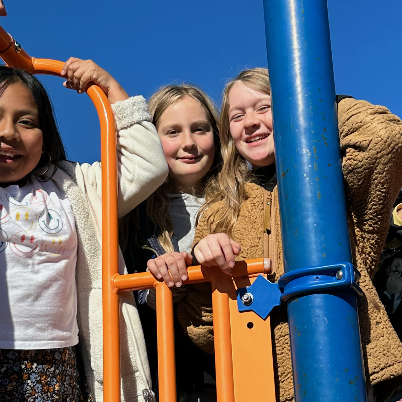 RVC charter elementary Tk, kindergarten, and 5th grade students play at their fairfax elementary school